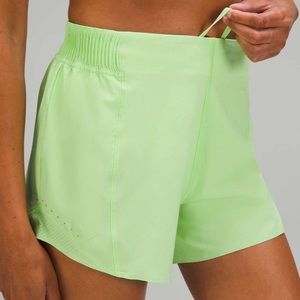 Lululemon Hotty Hot High-Rise Short 4” Special Edition in Scream Light Green